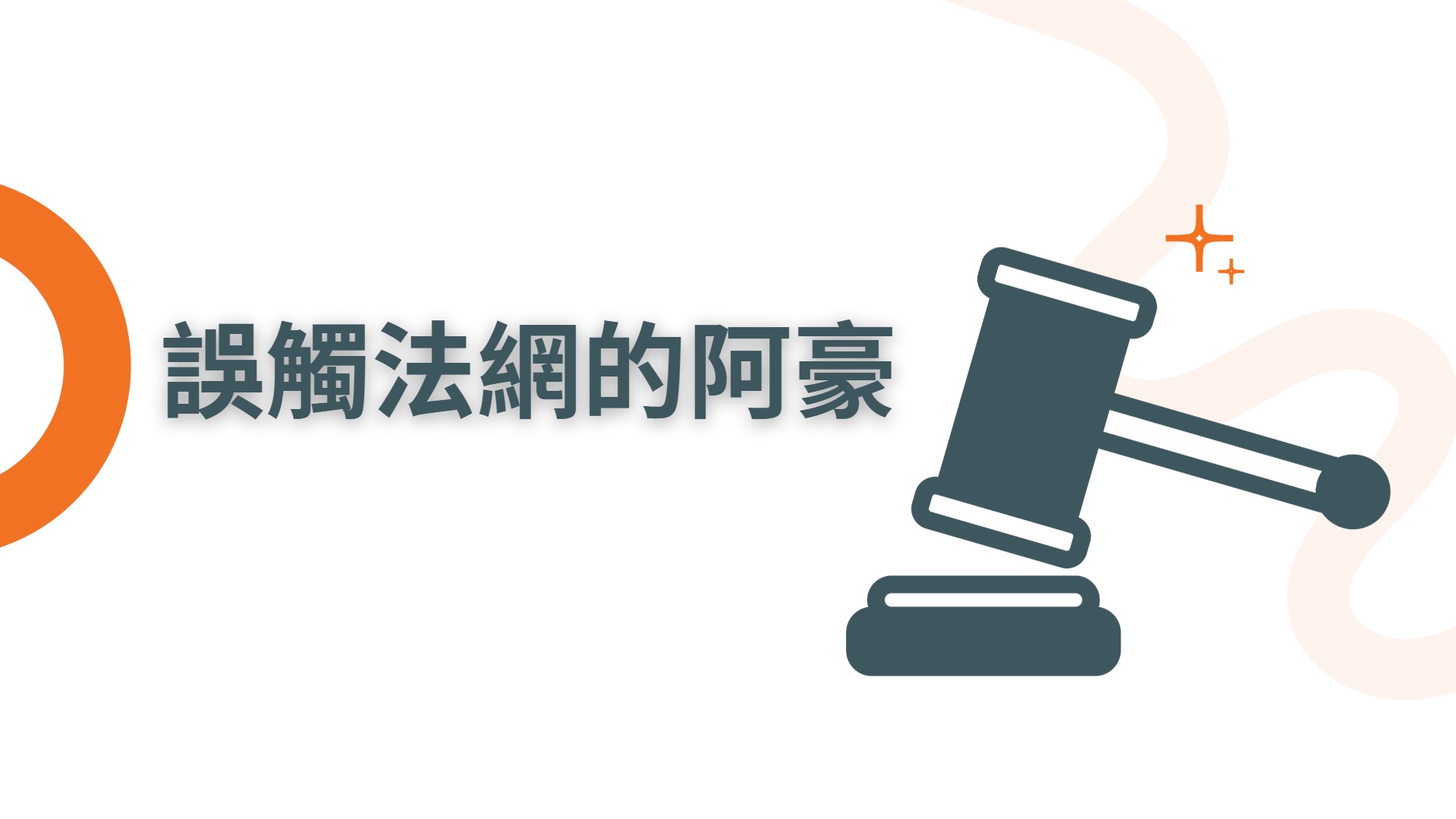誤觸法網的阿豪