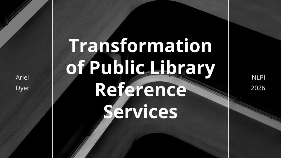 Transformation of Public Library Reference Services